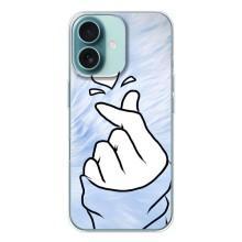 Чехлы (Знак сердечка) на iPhone 16 – Сердечка знак