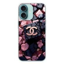 Чехол (Dior, Prada, YSL, Chanel) для iPhone 16 (Шанель)