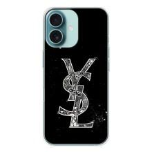 Чехол (Dior, Prada, YSL, Chanel) для iPhone 16 (YSL)
