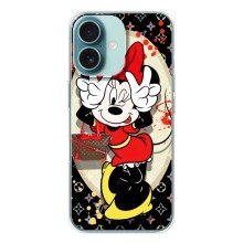 Чехол Disney Mouse iPhone 16 (PREMIUMPrint) (Минни peace)