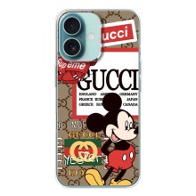 Чехол Disney Mouse iPhone 16 (PREMIUMPrint) (Стильный Микки)