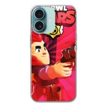 Чехол для iPhone 16 Бравл Старс (VPrint) – Дуелянт Кольт