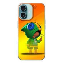 Чехол для iPhone 16 Бравл Старс (VPrint) – Хлопчик Леон