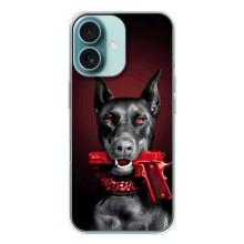 Чохол ДОБЕРМАН  для iPhone 16 – Доберман злий