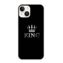 Чехол (Корона на чёрном фоне) для Айфон 16 (KING)