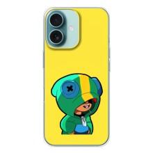 Чехол Бравл Старс для iPhone 16 – Леон (LEON)
