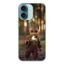 Чехол МАРВЕЛ для Айфон 16 (AlphaPrint) – I am Groot