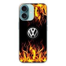 Чехол "Фольксваген" для iPhone 16 – Огненный Лого