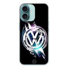 Чехол "Фольксваген" для iPhone 16 – Volkswagen на черном