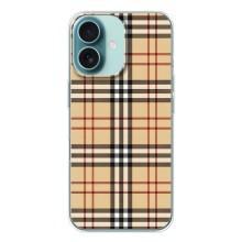 Чохол з Брендами одягу на Айфон 16 – Burberry стиль