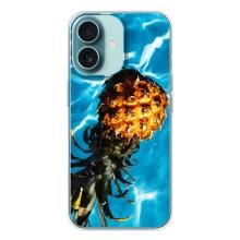 Чехол с изображением  вкусной еды для iPhone 16 – Ананас