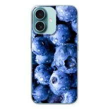 Чехол с изображением  вкусной еды для iPhone 16 – Голубика