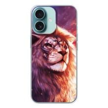 Чохол з картинкою на iPhone 16 – Кольоровий ЛЕВ