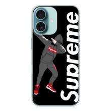 Чеохол для iPhone 16 з картинкою Supreme (AlphaPrint) – Деб Супрім