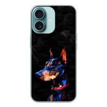 Бампер для iPhone 16 с картинкой "Песики" – Собака Мопс