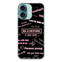 Чехол с музыкальной группой для iPhone 16 (BLACKPINK)