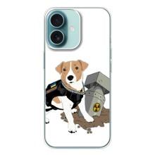 Чехол с принтом Собаки Патрон для iPhone 16 – Пёс Патрон с ракетой