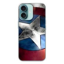 Чехол с Щитом Капитана Америки на iPhone 16 – Щит Капитана Америки