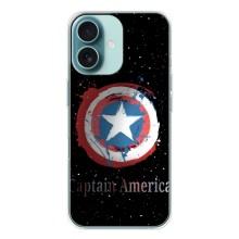 Чехол с Щитом Капитана Америки на iPhone 16 – Щит Капитана