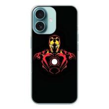 Чехол Супергерой Железный человек на iPhone 16 – Железный человек