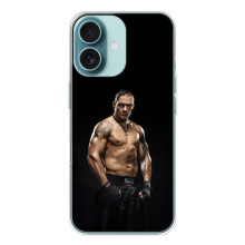 Чехол с картинкой Александр Усик для iPhone 16 – Усик на черном