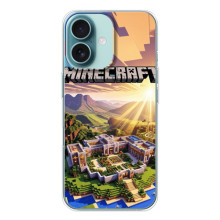 Чохол з картинками Майнкрафт для Айфон 16 (Minecraft)