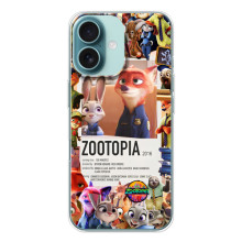 Чохол Зоотрополіс на iPhone 16 – Колаж Зоо