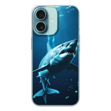 Чехол с картинкой «Хищники» для iPhone 16 – Акула