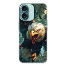 Чехол с картинкой «Хищники» для iPhone 16 – Орёл