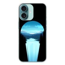 Летний Чехол на iPhone 16 – Синий Водопад