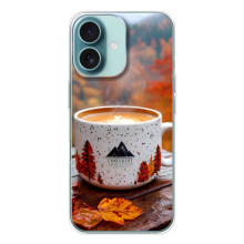 Чехол с уникальным дизайном «Осень с кофе» для iPhone 16 – Кофе на природе
