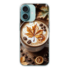 Чехол с уникальным дизайном «Осень с кофе» для iPhone 16 – Пряный кофе