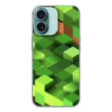 Чехлы для iPhone 16 (Персонажи Майн Крафт) – Текстура