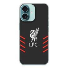 Силиконовые Чехлы принт Футбол на iPhone 16 – Эмблема Liverpool