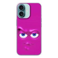Силиконовые Чехлы (смешные стикеры) для iPhone 16 – Хитрая мордочка