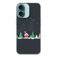 Силіконовий бампер на різдво для iPhone 16 – Місто зимове