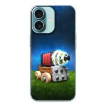 Силиконовый Чехол (атрибутика Клеш Роял) для iPhone 16 – Пушка
