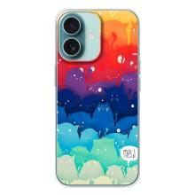 Силіконовий чохол з котиком для iPhone 16 – Mew