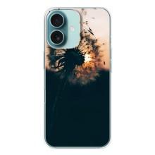 Силиконовый Чехол с одуванчиками на iPhone 16 – Красивый одуванчик