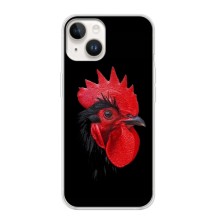 Силиконовый чехол с птичкой на iPhone 16 (Петушок)