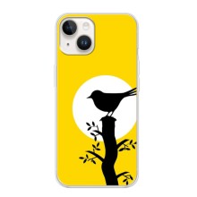 Силиконовый чехол с птичкой на iPhone 16