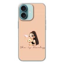 Силиконовый Чехол на iPhone 16 с картинкой Стильных Девушек – С собакой
