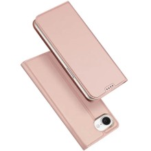 Чехол-книжка Dux Ducis с карманом для визиток для Apple iPhone 16e (6.1") – Rose Gold