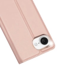 Чехол-книжка Dux Ducis с карманом для визиток для Apple iPhone 16e (6.1") – Rose Gold