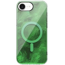 Чехол TPU Shiny Mountain (MagFit) для Apple iPhone 16e (6.1") – Зеленый