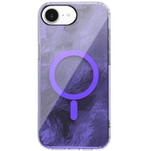 Чехол TPU Shiny Mountain (MagFit) для Apple iPhone 16e (6.1") – Фиолетовый