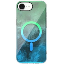 Чехол TPU Shiny Mountain (MagFit) для Apple iPhone 16e (6.1") – Зеленый