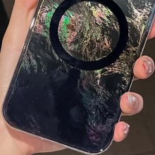Чехол TPU Shiny Mountain (MagFit) для Apple iPhone 16e (6.1") – Черный