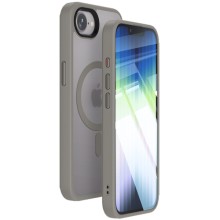 TPU+PC чехол Metal Buttons with MagSafe Colorful для Apple iPhone 16e (6.1") – Серый