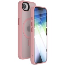 TPU+PC чехол Metal Buttons with MagSafe Colorful для Apple iPhone 16e (6.1") – Розовый